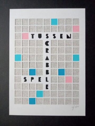 Gerard Freriks, Tussen scrabblespel papercut