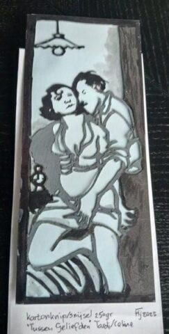 Henk Tap, tussen geliefden papercut