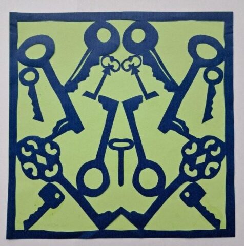 Annette Zijlstra, tussen de sleutels papercut